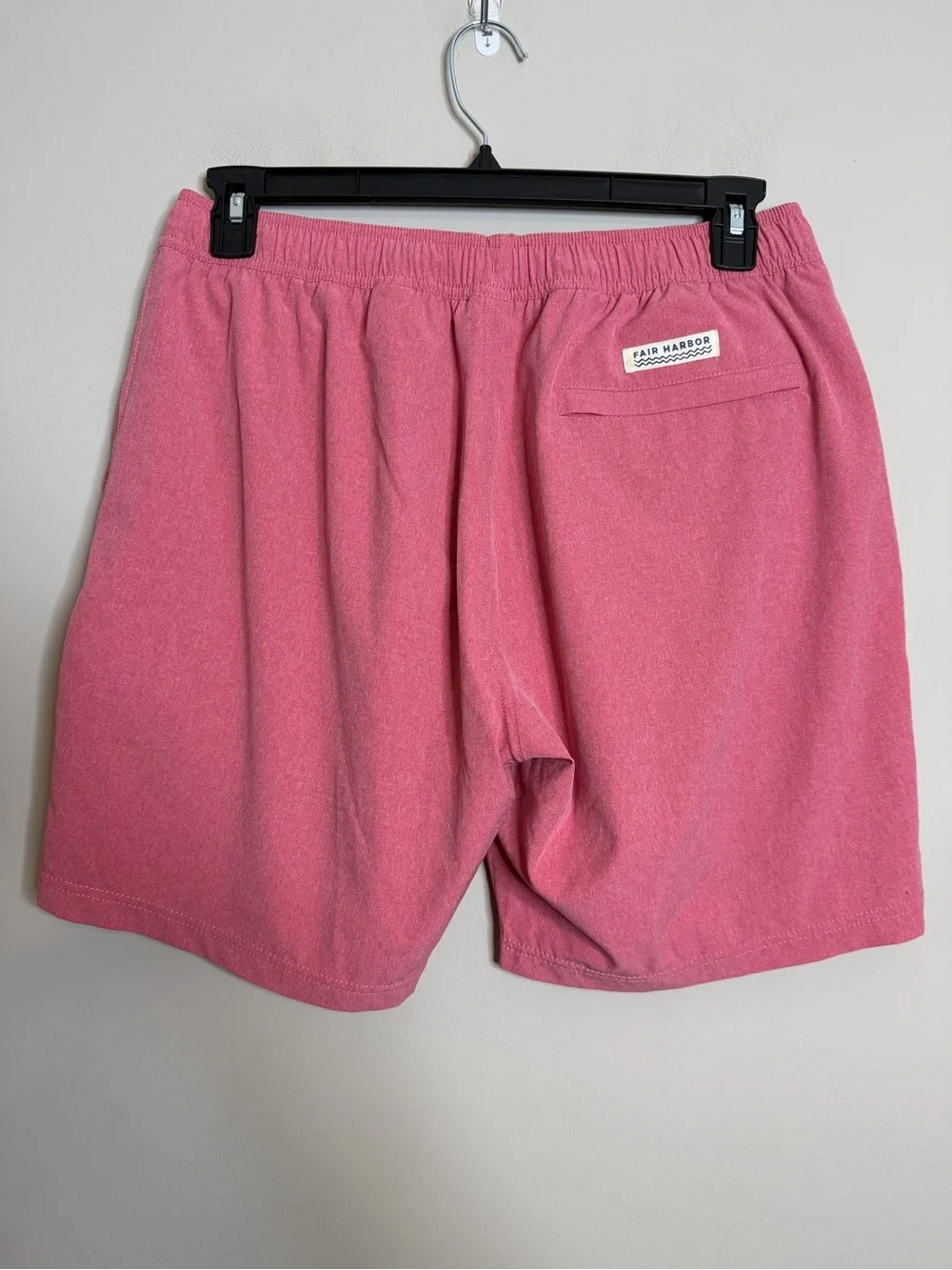 FAIR HARBOR One Short Lined Swim Trunks Red Amber Size Large